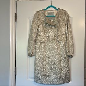 Beth bowley gold embossed dress size 4